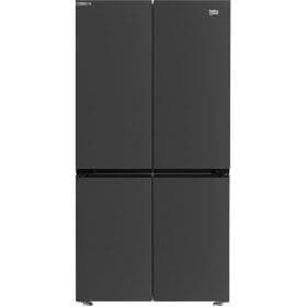 Beko GN446224VPS 91cm Frost Free American Fridge Freezer Stainless Steel Effect