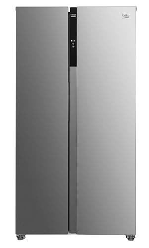 Beko ASL1532PX Frost Free American Fridge Freezer - Brushed Steel - D Rated