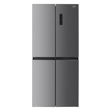 Beko 532 Litre 60/40 Freestanding American Fridge Freezer - Stainless Steel