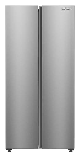 Cookology CSBS460IX 460 Litre Freestanding American Side-by-Side Fridge Freezer, Frost Free, Adjustable Temperature Control with Super Freeze Setting - In Inox
