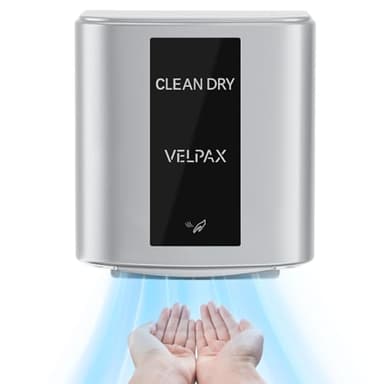 VELPAX Hand Dryer 10 Seconds to Dry,1400W Hand Dryer Automatic High Speed Electric,Commercial Hand Dryer for Kitchen, Bathroom,Toilet and Business Premises
