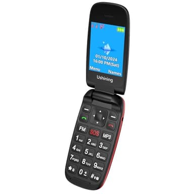CHAKEYAKE 2G Flip Phone Unlocked Basic Phones with Large Icon Easy to Use Mobile Phone for Seniors and Kids (Black)