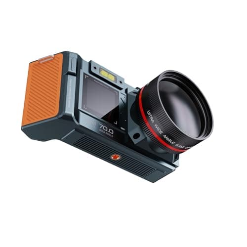 Lawnoval 4K Digital Mirrorless Camera with 96MP Photos, 50x Zoom, 3.5-inch HD Screen, WiFi Share, Supports 512GB Storage, White