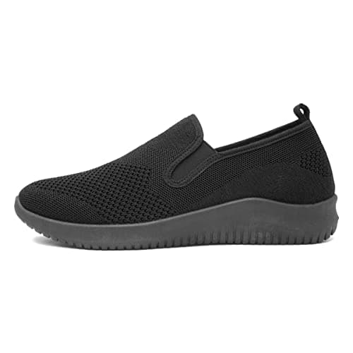 XL Elijah Mens Black Slip On Canvas Shoe - Size 10 UK - Black
