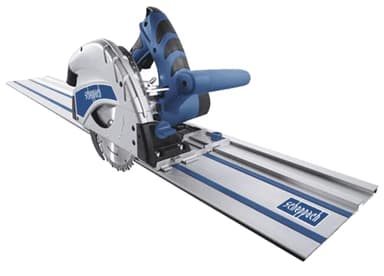 Scheppach 160mm Plunge Saw Kit 1200w - 240v with 2X 700mm Guide Rails & Connector, 55mm Cutting Capacity, Dust Extraction Capability, 2 Year Warranty