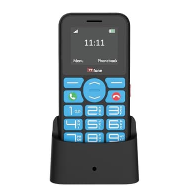 TTfone TT190 Big Button Basic Senior Unlocked Emergency Mobile Phone - Simple Cheapest Phone (with Dock Charger)