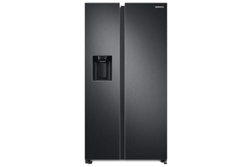 Samsung Series 8 American Style Fridge Freezer, Features SpaceMax and Twin Cooling Plus Technology, Ice Dispenser, Black, Model: RS68A884CB1