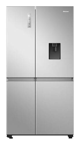 Hisense RS840N4WCE Non-Plumbed American Style Smart Fridge Freezer - Stainless Steel