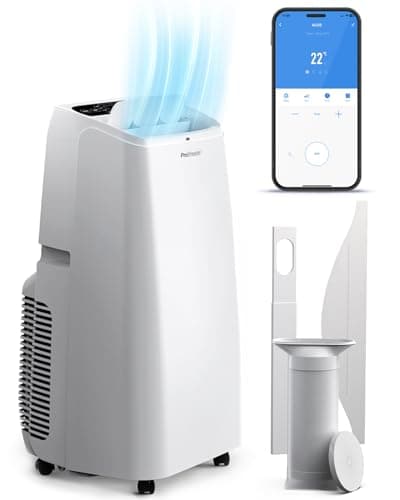 Pro Breeze 4-in-1 Powerful Portable Air Conditioner 12,000 BTU - Smart Home WiFi Compatible - App & Voice Control - Heater & Dehumidifier mode, 24hr Timer & Window Venting Kit - Class A Energy Rating