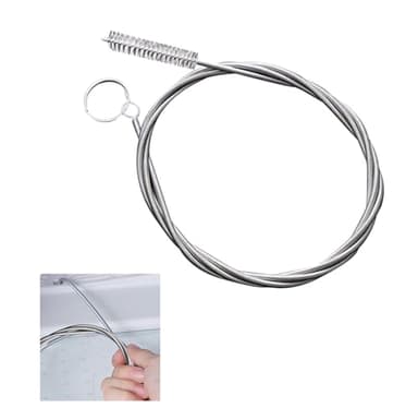 Drain Unblocker,Cleaning Brush,Sink Pipe Cleaner Tools,Toilet Sewer Hair Remover,Buster Bathroom Shower Bath Plug Unclogger,for Kitchen Pump Hole Clog,Household Plunger Blocked Spring Dredging(1.5M)