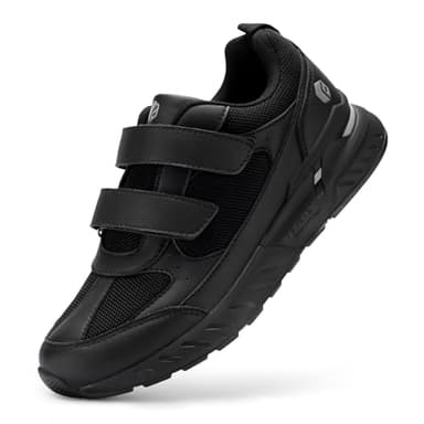 FitVille Mens Extra Wide Trainers Lightweight Comfortable Walking Shoes Breathable Running Sneakers for Plantar Fasciitis Flat Feet - Rebound Core V8
