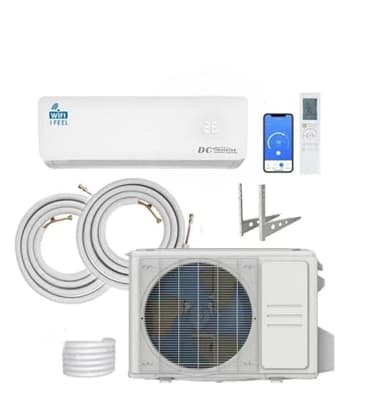 18000 BTU Air Conditioner Wall Split Wi Fi 5 In 1 Air Cooler Heater Dehumidifier Air Purifier Fan With Heat Pump Remote Control 5.1 kW A++ Rating 2 Pipes and Installation Kit Included