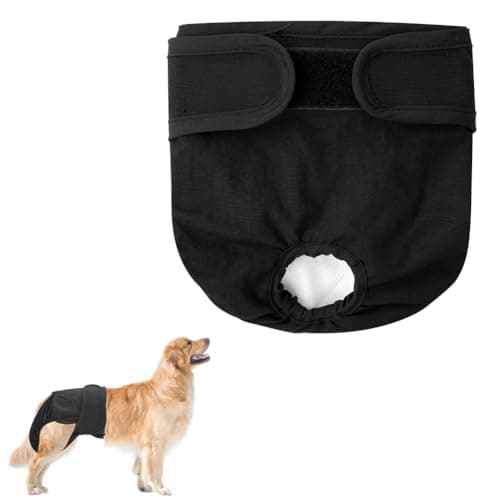Aomig Reusable Dog Nappies, Absorbent dog diapers, Washable Dog Diapers Puppy Sanitary Wraps Panties for Female Pet, Dog period pants & dog pants for season, Dog Diapers Wrap Incontinence (M)