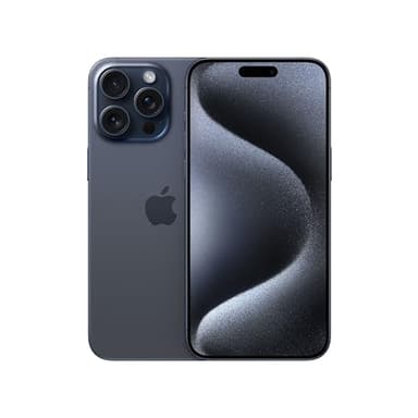 Apple iPhone 15 Pro Max (256GB) - Blue Titanium (Renewed)