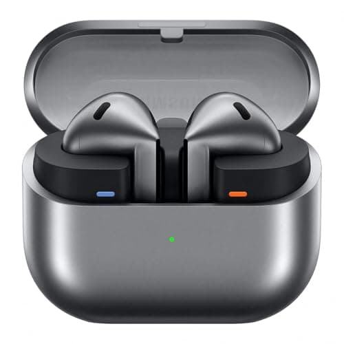 Samsung Galaxy Buds3 Silver with Galaxy AI, Wireless Earbuds, Noise Cancelling, Bluetooth, 360 Audio, Silver, 2 Year Manufacturer Extended Warranty (UK Version)