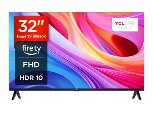 TCL 32SF540K 32-inch FHD Smart Television - HDR & HLG-Dolby Audio-DTS Virtual X/DTS-HD-Metal Bezel-less-Dual-band Wifi 5-with Fire OS 7 system