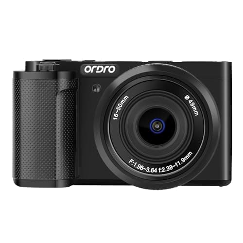 ORDRO NEW G930 Mirrorless Camera Optical Zoom Vlog Camera 5K/30fps,4K/60fps Digital Cameras for Photography and Video (Black)