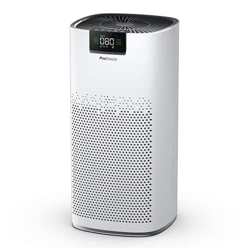 Pro Breeze Ultra-Powerful Air Purifier for Large Rooms (1500 sq ft) – CADR of 460 m³/h – H13 HEPA Filter, UV-Cleansing Light, Ionizer, 3 Layer Filtration System, Captures 99.95% of Airborne Particles