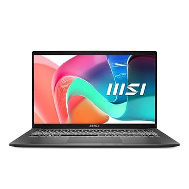 MSI Modern 15 Laptop (F13MG-021UK)- 15.6" FHD IPS-Level Panel, i7-1355U, Intel Iris Xe Graphics, DDR IV 16GB (3200MHz), 512GB SSD, WIFI 6E, Windows 11 Home Plus - Platinum Gray