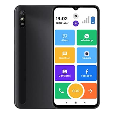Senifone S1 Seniors Smartphone - Black - For Elderly - 32GB - WhatsApp & SOS Function