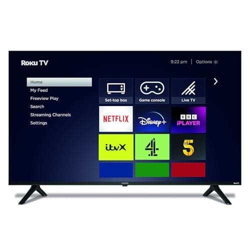 Ferguson 65″ 4K UHD Smart Roku TV with 3 Year Warranty. Made in UK Dolby Audio, Miracast, Freeview Play, Disney+, Netflix, Prime Video, Apple TV+, BBC iPlayer