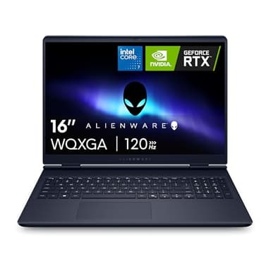 Alienware 16 Aurora Gaming Laptop AC16250 16" WQXGA 120Hz sRGB 100% Display, Intel Core 7 240H Series 2 Processor, NVIDIA GeForce RTX 5060, 16GB RAM, 1TB SSD, Windows 11 Home, AlienFx UK Keyboard