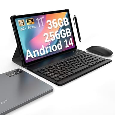 DEEMWOLF 11 inch Tablet Android 14 Tablet with sim card slot,WiFi 5G,36GB RAM+256GB ROM (TF 1TB)/9580mAh/20W/Octa-Core/Android Tablets/13+8MP/Face ID/TÜV/GMS/BT5.0/GPS