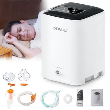 DEDAKJ Oxygen Machine 1-7L / min, with Remote Control, Accumulated Time Adjustment for Home and Travel（DH22-C1L)