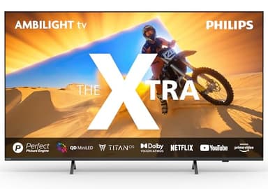 Philips Ambilight TV The Xtra 55PML9009 4K Smart TV - 55 Inch Display with P5 Perfect Picture Engine Ultra HD, Titan OS, Dolby Vision and Dolby Atmos Sound - Anthracite Grey