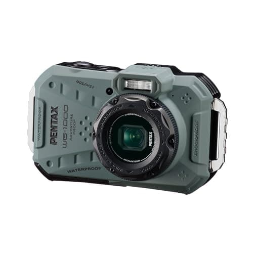 PENTAX WG-1000 waterproof digital compact camera, designed for casual outdoor and underwater photography, waterproof to a depth of 15 meters, for up to one hour of continuous operation