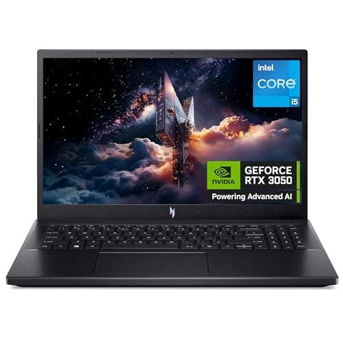 Acer Nitro V15 ANV15-52 Gaming Laptop - Intel Core i5-13420H, 16GB, 512GB SSD, NVIDIA GeForce RTX 3050, 15.6" Full HD 165Hz, Windows 11, Black