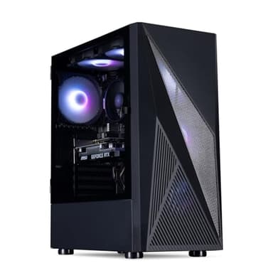 HORIZON Gaming PC Tower | AMD Ryzen 5 5500 | NVIDIA RTX 3050 6GB | 16GB 3200Mhz RAM | 500GB NVMe SSD | 650W PSU | ARGB Airflow Black Gaming PC Case | WiFi | Windows 11 - Desktop Computer