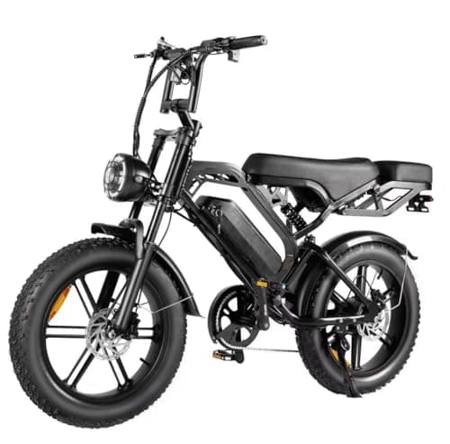 20” Electric Bike, 20 Inch E Bike, V20 Hybrid Bike, 48V 15AH Battery, 60 KM Range, LCD Display, 7 Gear, Rear Seat, Throttle, Double Suspension, Double Hydraulic Brakes, Headlight, Indicator, Model V20