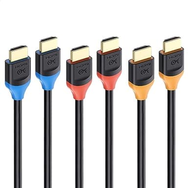 Cable Matters [Ultra High Speed HDMI Certified] 3-Pack 48Gbps 8K HDMI Cable 2m with 8K@60Hz, 4K@240Hz and HDR Support for PS5, Xbox Series X/S, RTX3080/3090, RX 6800/6900, Apple TV, and More