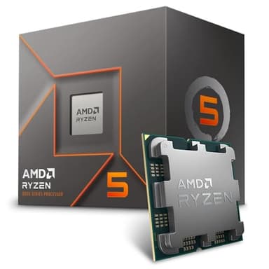 AMD Ryzen 5 8400F processor (6 Core/12 threads, 65W TDP, AM5 Socket, 22MB Cache, up to 4.7GHz max boost frequency, with wraith stealth cooler)