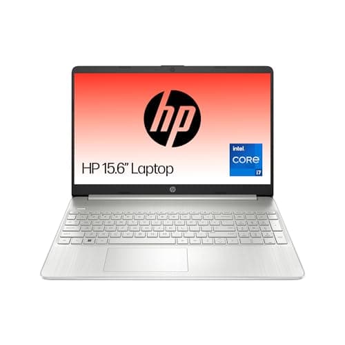 HP 15.6" Laptop , Intel Core i7-1255U Processor , 8 GB RAM , 512 GB SSD , Intel Iris Graphics , FHD Display , Up to 7hrs battery , Win 11 , Dual Speakers , Natural Silver , 15s-fq5030sa