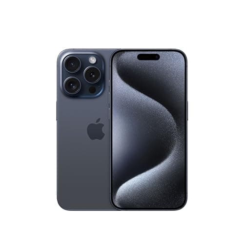 Apple iPhone 15 Pro (256 GB) - Blue Titanium (Renewed)