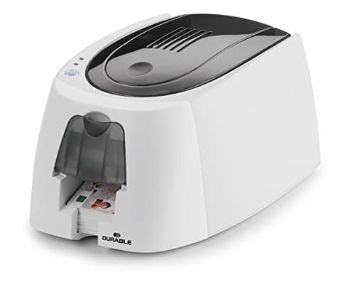 Durable DURACARD ID 300 Desktop Name Badge Printer | Includes Colour Ribbon and 100 Blank Cards | Ideal for Printing Professional Badges and Passes