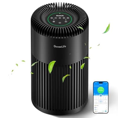 GoveeLife - Smart Air Purifier for Home, Large Room up to 1524 Sq.Ft, with Washable Filter, Built-in PM 2.5 Air Quality Sensor, Smart WiFi, Purifier