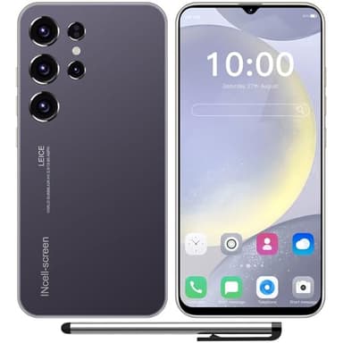 MTGud M24Ultra 4G Unlocked Mobile Phones, 6.3 Inch Screen Android 12 Smartphones, 3GB+32GB/SD-256GB, 4500mAh Battery, 16MP+13MP/Dual SIM/Face ID/GPS/WiFi (Purple)