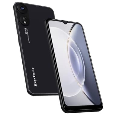 HeyxFome 2025 4G New Mobile Phones Android, 6.5” HD+ Screen, Android Phones SIM Free Unlocked, 2GB+16GB Octa-core, 4000mAh Cheap Mobile phone, 16MP Smartphone, Dual SIM Face Unlock UK (Deep Black)
