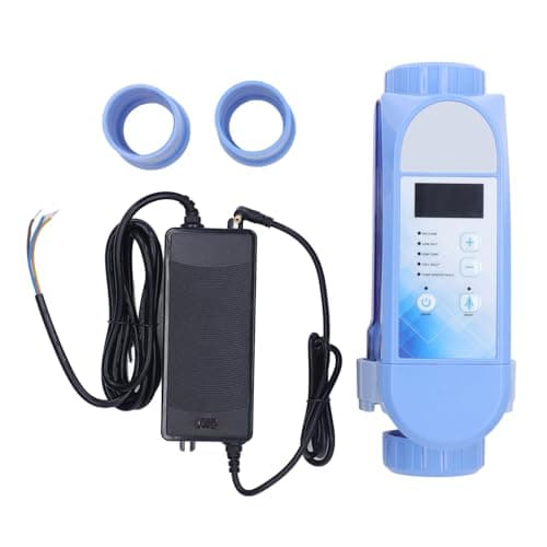 Pool Chlorinator System, Automatic Self Adapting Pool Salt Generator, Saltwater System for Swimming Pools, Adjustable Output (EC Pro 8)
