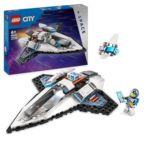 LEGO City Interstellar Spaceship Toy Set, Outer Space Building Toys for 6 Plus Year Old boys, Girls & Kids, With Astronaut Minifigure for Imaginative Play, Birthday Gift Idea 60430