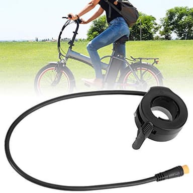 Yowmina 130x Thumb Throttle Control Accessories, Finger Throttle Speed Control, Electric Bike Scooter Throttle, Electric Bicycle Finger Throttle with Waterproof Connector for Electric Scooters E-Bike