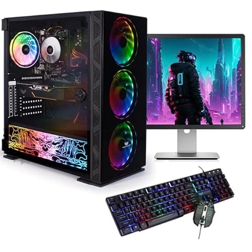 Veno Scorp Budget Gaming PC 19” Bundle Intel Core i5-8GB RAM - 500GB HDD – GT 710 2GB NeonZilla ARGB Gaming Case - WINDOWS 10