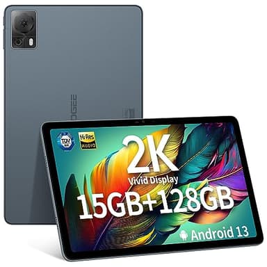 DOOGEE T20S Tablet, 15GB + 128GB/1TB TF, 7500mAh Battery, 10.4 Inch 4G Android 13 With Sim Card Slot, 2000×1200 FHD+IPS Display, Widevine L1, 13MP Camera, OTG, 5G+2.4G WiFi, GPS- Grey