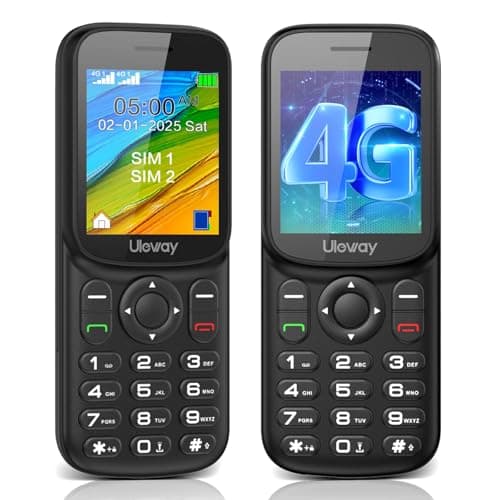 Tosaju Feature Phone 4G Unlocked Portable Mini Basic Long Standby Time Backup Mobile Phone UK Sim Free with Bluetooth 1000mAh Dual Sim all carriers with Camera