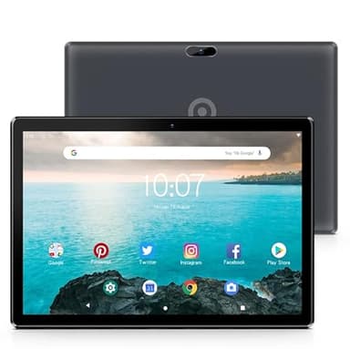 PRITOM Android WiFi Tablet Android, 64GB ROM, expandable to 512GB, Quad Core Processor, HD IPS Screen, 5000mAh Battery, Dual Camera, Bluetooth, Tablet