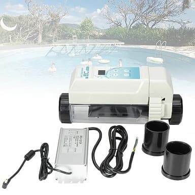 TAHALI Salt Water Chlorinator Cell,Salt Chlorinator System,Chlorine Generator,Electrolyzer Swimming Pool Salt Chlorinator, Chlorine Electrolyzer for Swimming Pools,EC16
