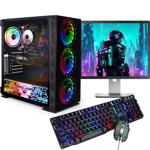 Veno Scorp Budget Gaming PC 19” Bundle Intel Core i3-8GB RAM - 500GB HDD – GT 710 2GB NeonZilla ARGB Gaming Case - WINDOWS 10